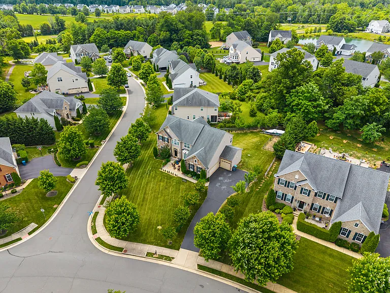 Aerial view - corner house