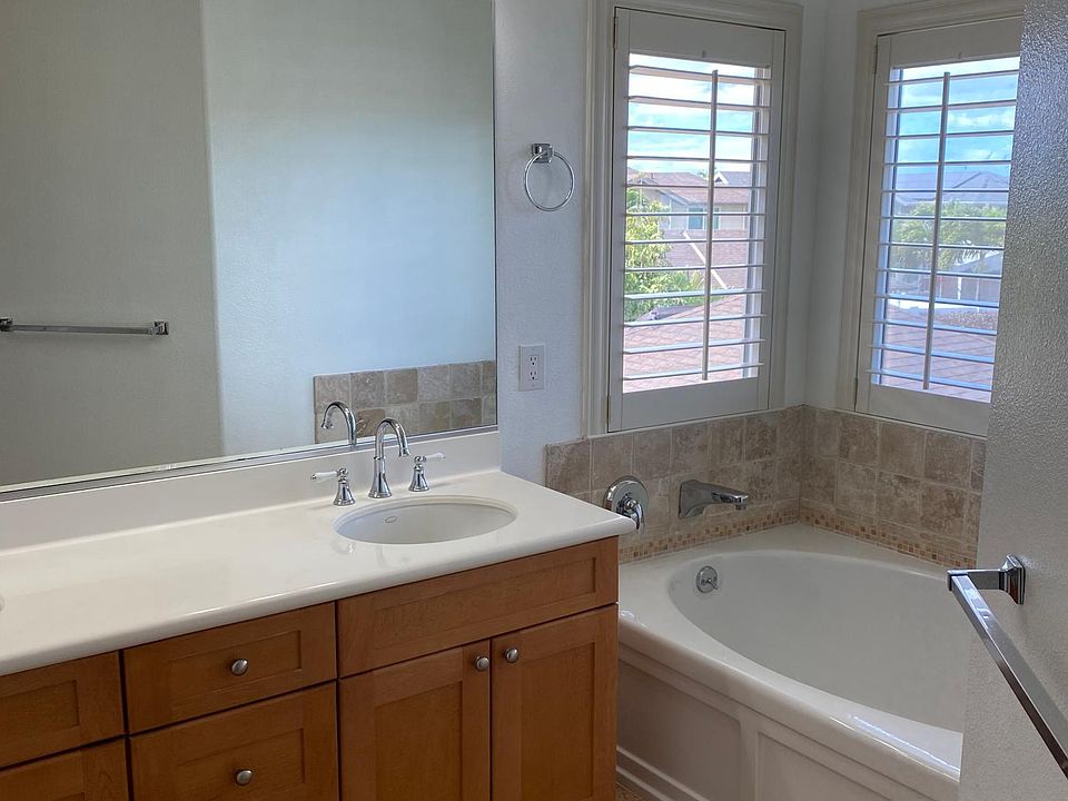 Master bedroom bathroom area