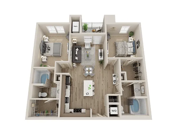 Floor plan 2X2 B2