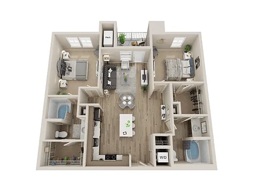 Floor plan 2X2 B2