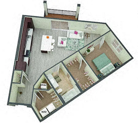 Floor plan Milledge