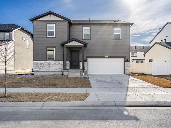 The Payson floorplan exterior image taken at a Meritage Homes Community in Eagle Mountain, UT.