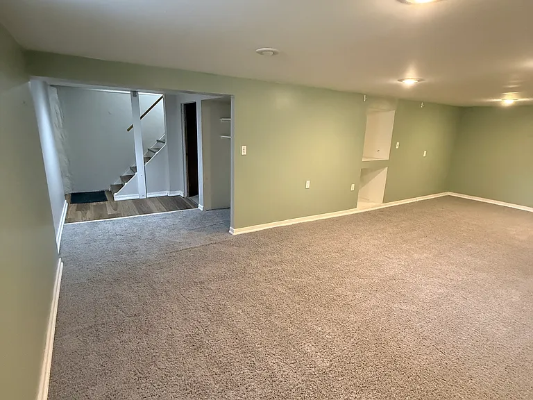Basement looking toward stairway