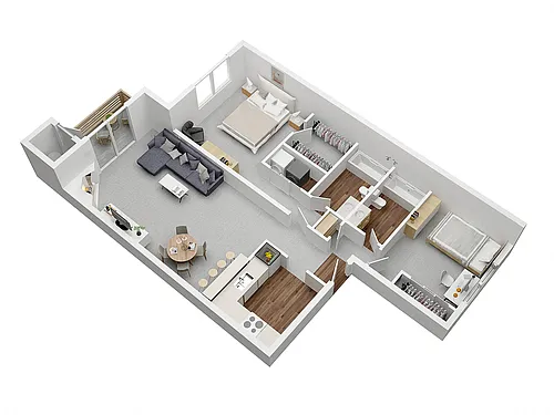 Floor plan 2X2 C