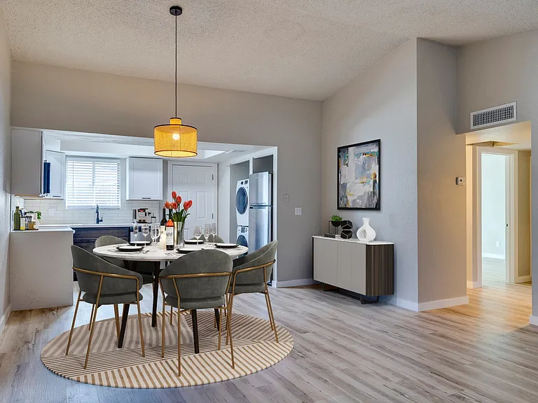 The Monica Apartments Kitchen and Dining Area