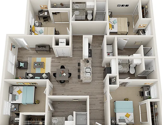 4x4 Floorplan 4x4 Floorplan