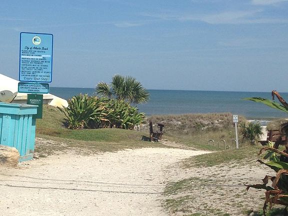 Beach access just across the street and steps away_
