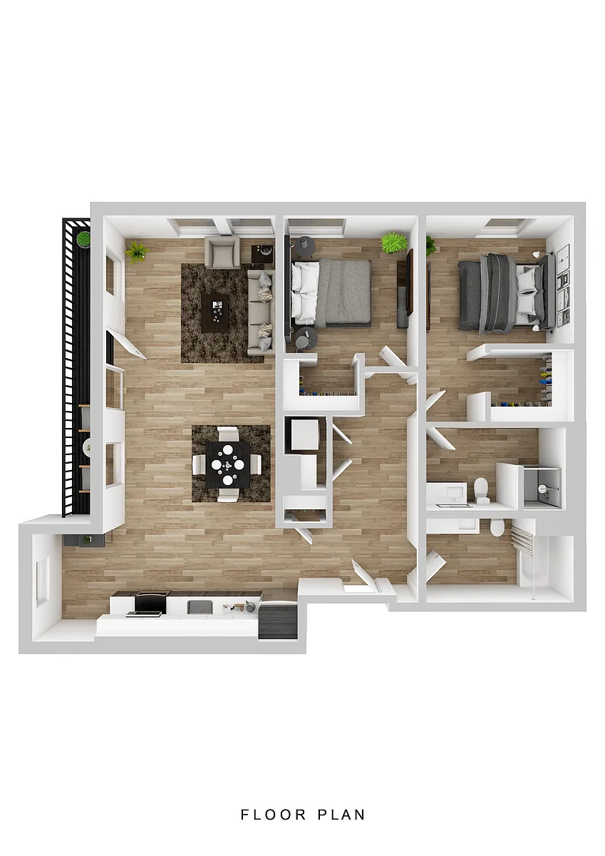 Floor plan Broadrock - 2 Bed C4