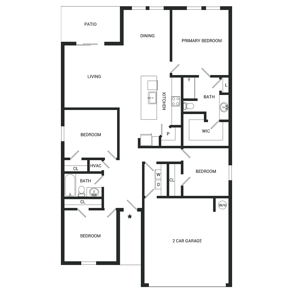 Floor plan Locust