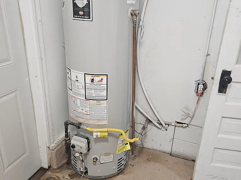 utility room- hot water heater