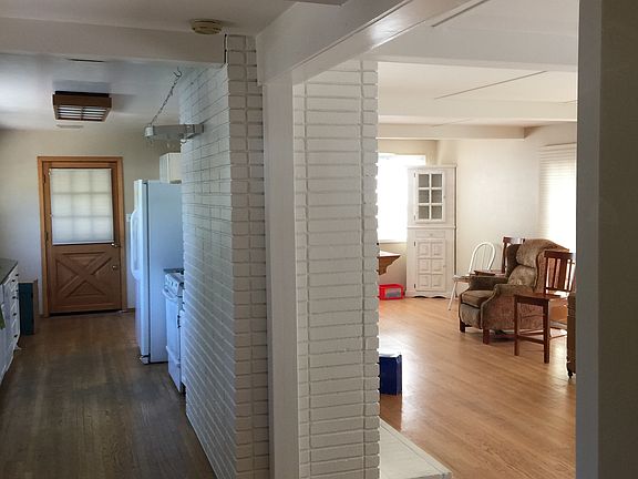 Kitchen and family room