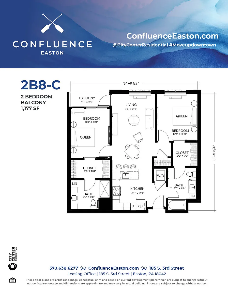 Floor plan 2B8-C