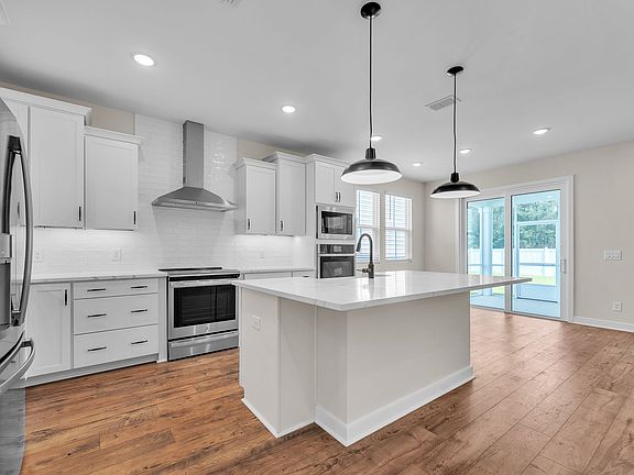 Kitchen with spacious central island