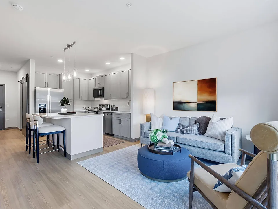 Kitchen and Living Room