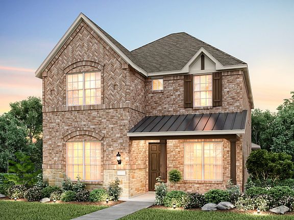 The Westview, with covered front patio and 2-car rear-entry garage, shown as Exterior C