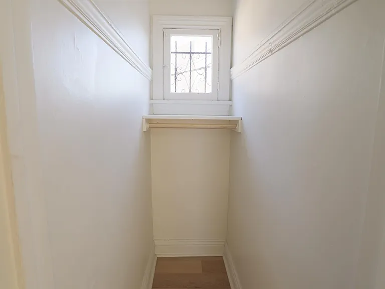 Spacious hallway closet