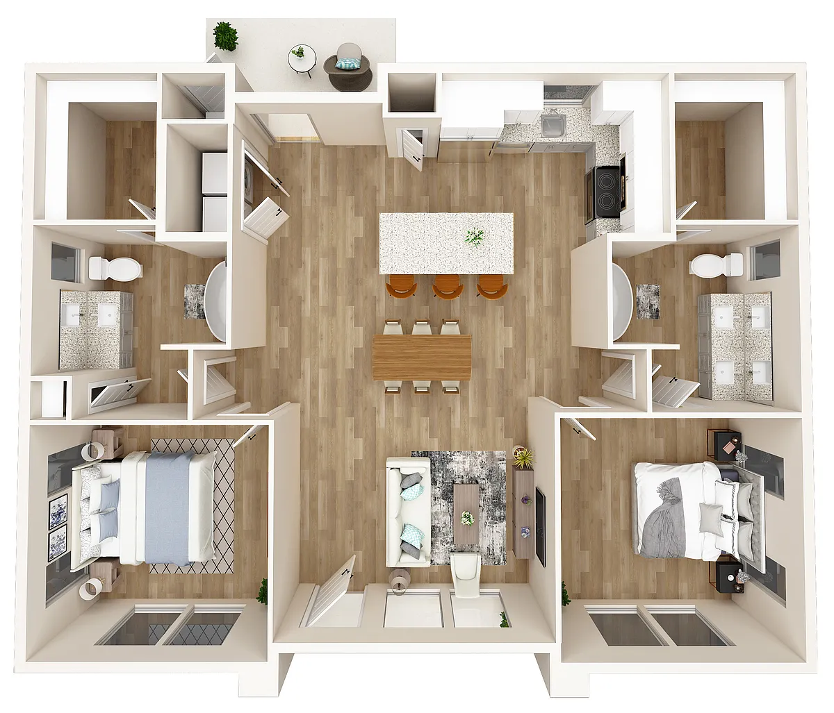 Floor plan CB4-Cottage (Single Level)