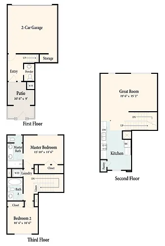 Floor plan The Townhomes Plan 3