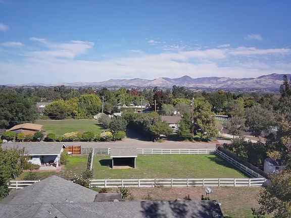 Backyard / Horse Corral view of Figueroa Mountains