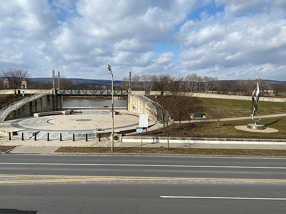 Front view from apartment