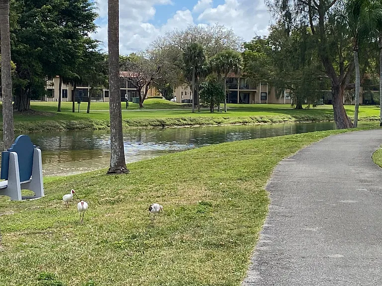8 miles of paved trail around the lake