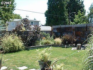 landscaped backyard