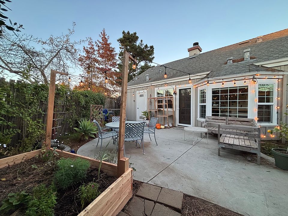 800 sf ADU viewed from the fenced, private patio