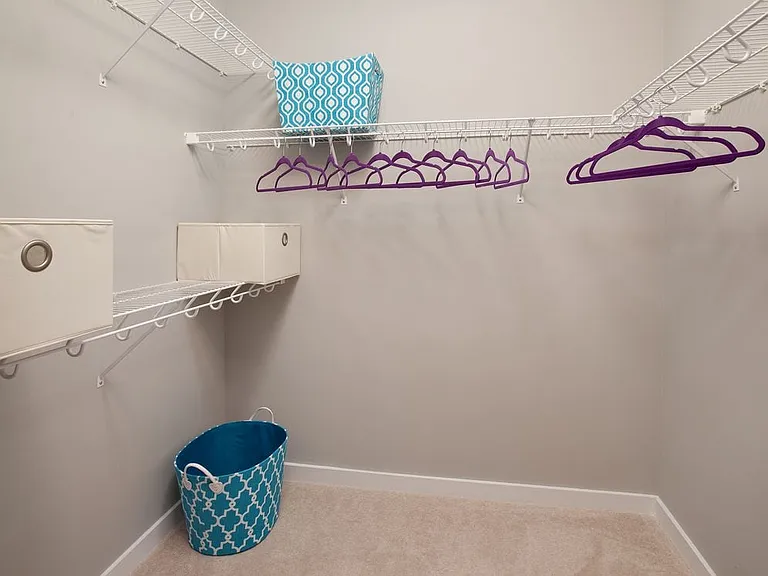 Spacious, walk-in closet