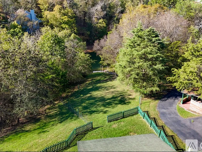 Backyard with outdoor kitchen