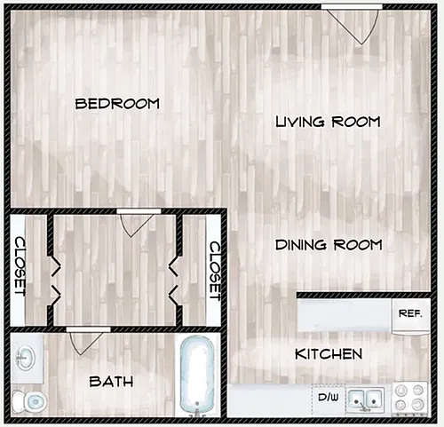 Floor plan Springview Studio