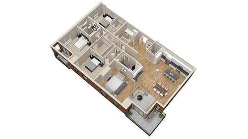 Floor plan Hepburn - Penthouse