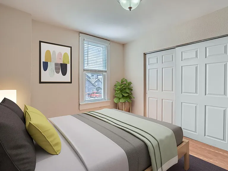 Bedroom 4. This image shows a virtually furnished space. Bedrooms come unfurnished.