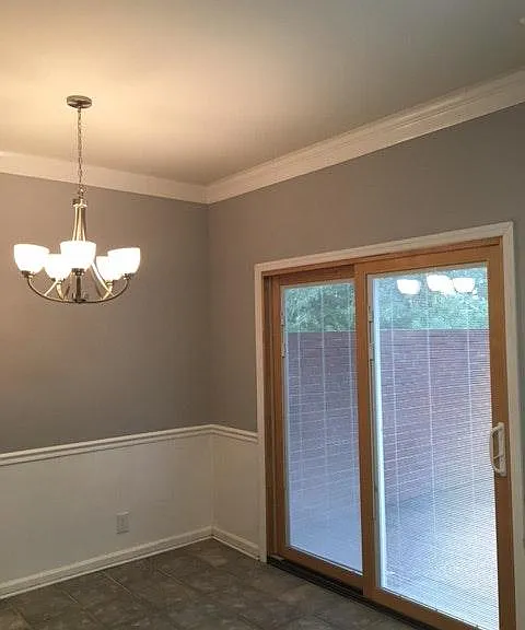 Eat in kitchen and walk-out patio