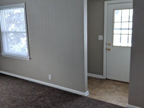 Front entry into living room