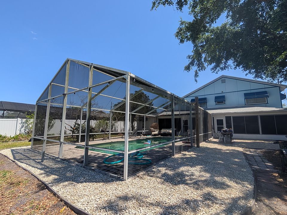 Backyard and swimming pool