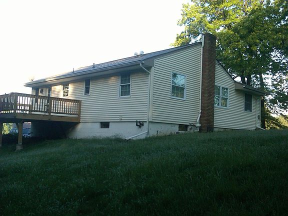 Side of house and back deck