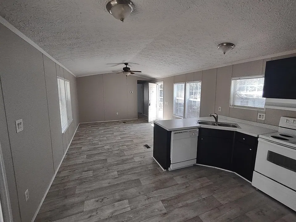 Kitchen and living room