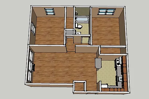 Floor plan 2 Bedroom Apartment