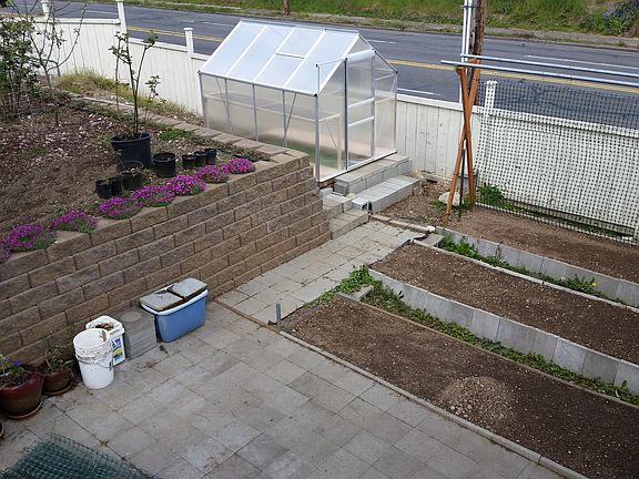 3 raised garden beds