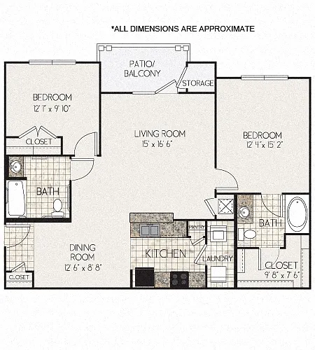 Floor plan B2 Modified Floorplan