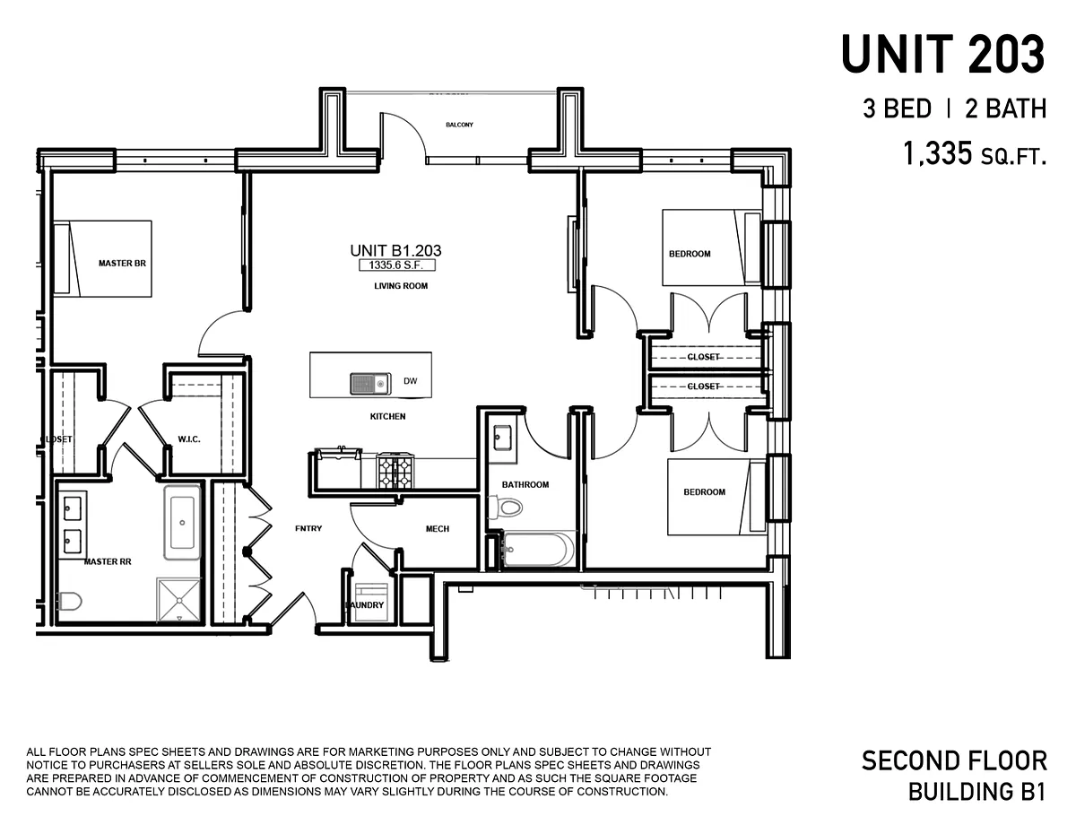 Floor plan B-203