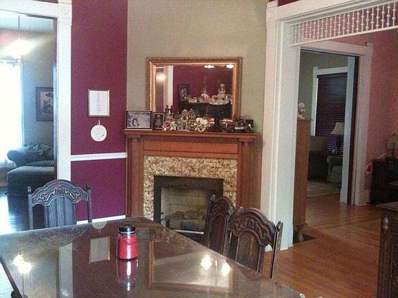 Gas Fireplace in Formal Dinning Room