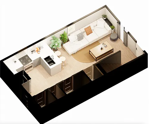 Floor plan 2 Bed Townhouse