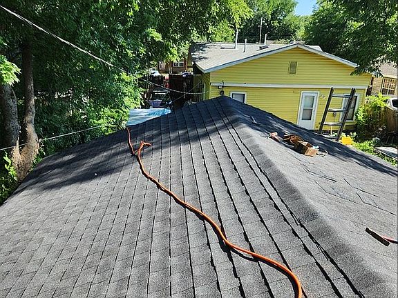 Re-roofed garage June 2024