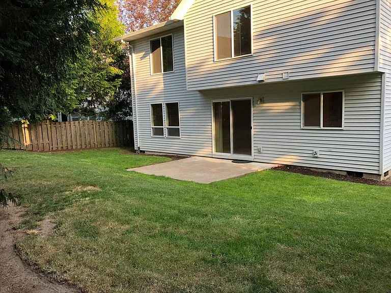 back yard patio