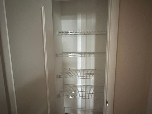 Closet next to bathroom