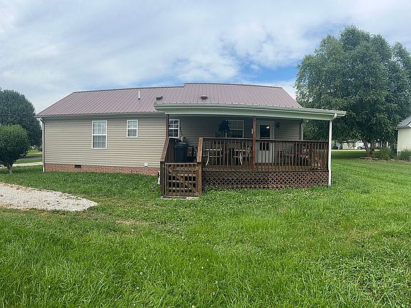 Parking area and patio