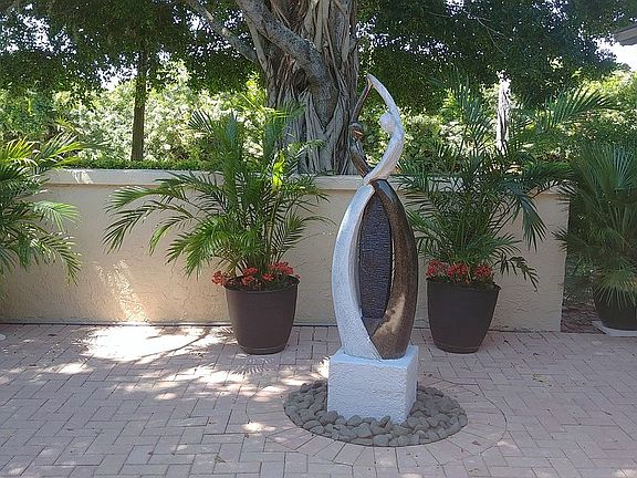 Courtyard fountain