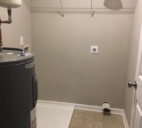 Laundry Room prior to Washer and dryer purchase.