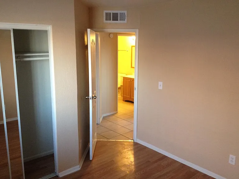 bedroom 2 with new sliding closet doors